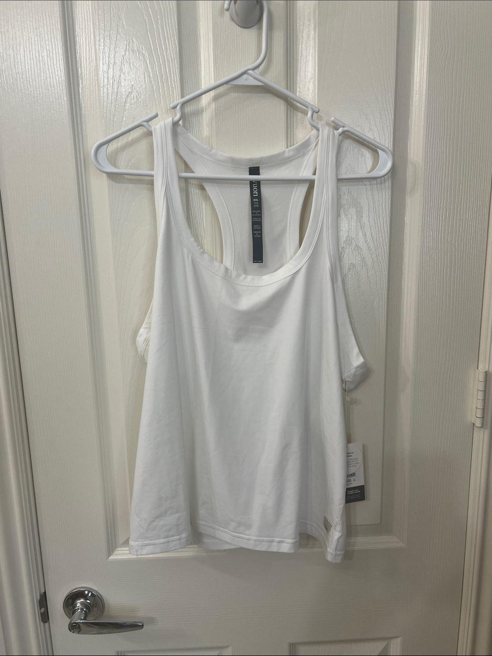 Vuori White Lux  Racerback Tank Top